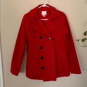 Red Bongo Pea Coat